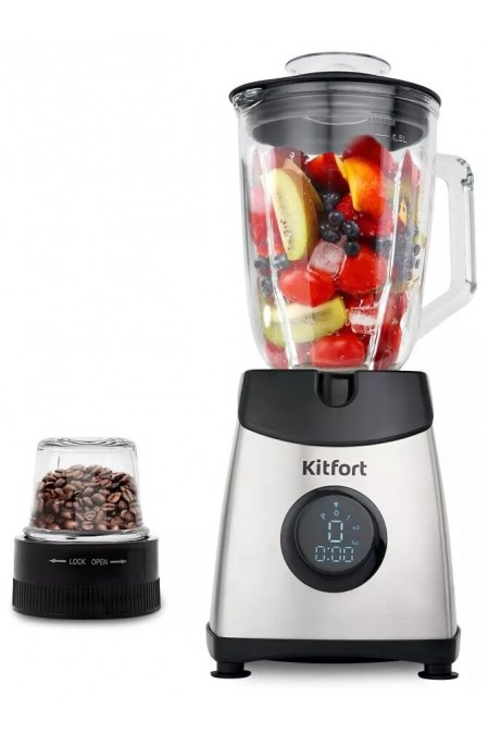 Стационарный блендер Kitfort KT-1394 (серебристый/черный) 