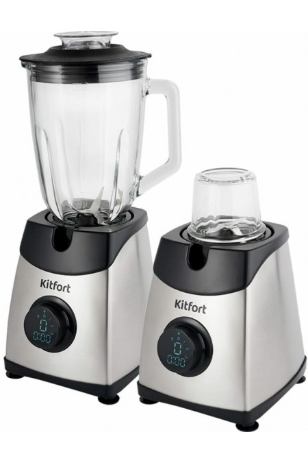 Стационарный блендер Kitfort KT-1394 (серебристый/черный) 2