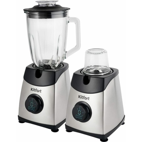 Стационарный блендер Kitfort KT-1394 (серебристый/черный) 8