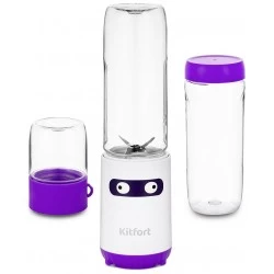 Стационарный блендер Kitfort КТ-3033-1 (белый/фиолетовый)