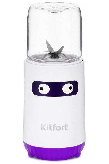 Стационарный блендер Kitfort КТ-3033-1 (белый/фиолетовый) 2