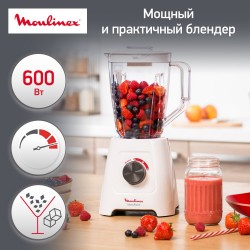 Стационарный блендер Moulinex LM420110 (белый)