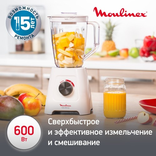 Стационарный блендер Moulinex LM420110 (белый) 1