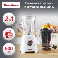 Стационарный блендер Moulinex LM42Q110 (белый)