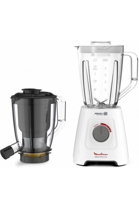 Стационарный блендер Moulinex LM42Q110 (белый) 