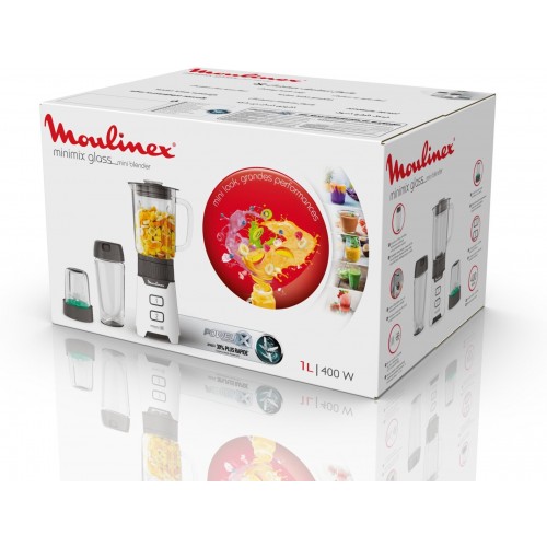 Стационарный блендер Moulinex Minimix LM16L110 (белый/черный) 6