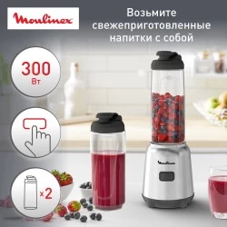 Стационарный блендер Moulinex Mix Move LM15FD10 (черный/серебристый)