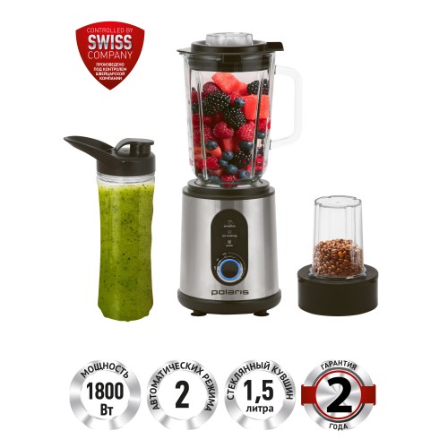 Стационарный блендер Polaris PTB 1834G (серебристый) 
