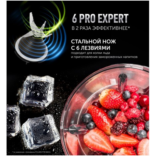 Стационарный блендер Polaris PTB 1834G (серебристый) 9