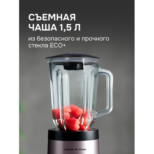Стационарный блендер Zigmund Shtain BS-441 D (серебристый) 6