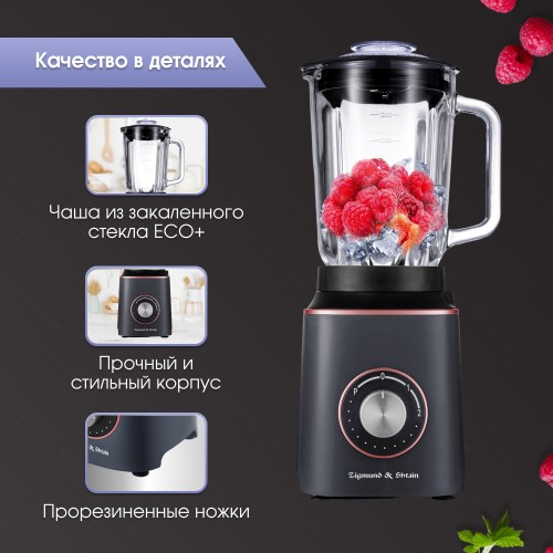 Стационарный блендер Zigmund Shtain BS-442D (антрацит) 4