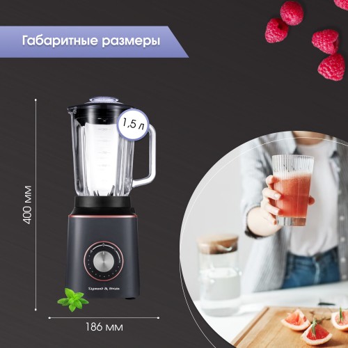 Стационарный блендер Zigmund Shtain BS-442D (антрацит) 6