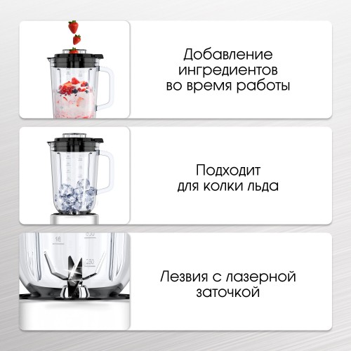 Стационарный блендер Zigmund Shtain BS 447 D (серебристый) 3