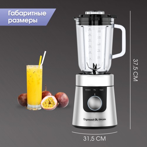 Стационарный блендер Zigmund Shtain BS 447 D (серебристый) 5