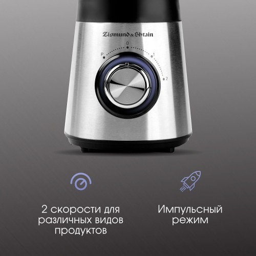 Стационарный блендер Zigmund Shtain BS-448 D (серебристый/черный) 1