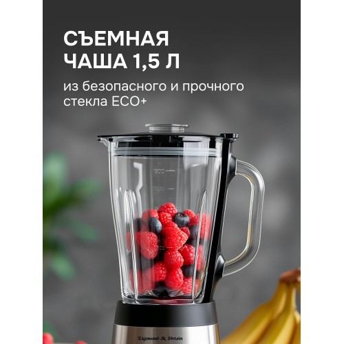 Стационарный блендер Zigmund Shtain BS-448 D (серебристый) 4