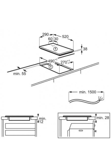 Электрическая варочная панель AEG HRB32310CB (черный) 4