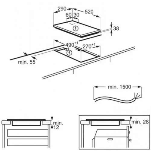 Электрическая варочная панель AEG HRB32310CB (черный) 4