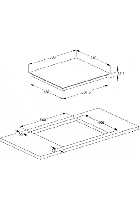 Электрическая варочная панель Beko HIC 63401 T (черный) 4