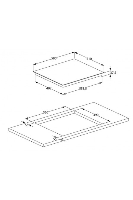 Электрическая варочная панель Beko HIC 64400 E (черный) 5