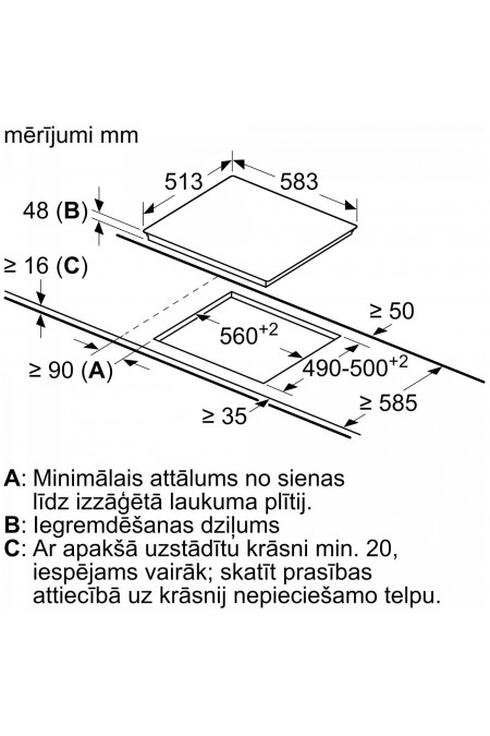 Электрическая варочная панель Bosch PKE645FP2E (черный) 1