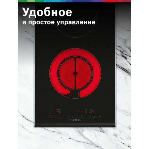 Электрическая варочная панель Bosch PKF375FP2E (черный) 5