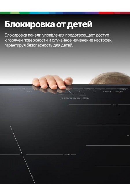 Электрическая варочная панель Bosch PKF375FP2E (черный) 9
