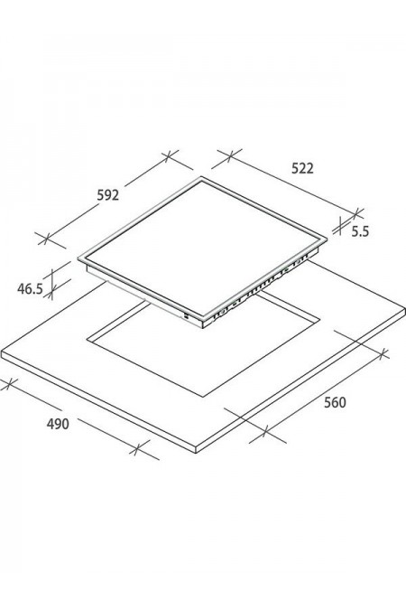 Электрическая варочная панель CANDY CC64CH (черный) 4