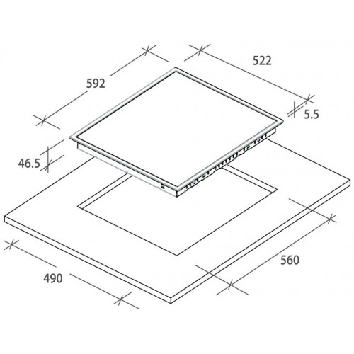 Электрическая варочная панель Candy CH64FC (черный) 4