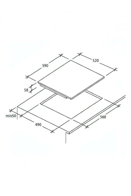 Электрическая варочная панель Candy CI642MCBB (черный) 3