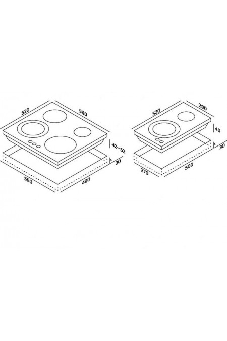 Электрическая варочная панель DARINA 4P E329 B (черный) 3