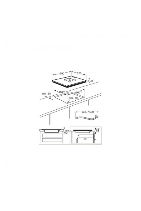 Электрическая варочная панель Electrolux EHF6232FOK (черный) 3