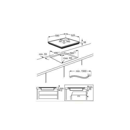 Электрическая варочная панель Electrolux EHF6232FOK (черный) 9