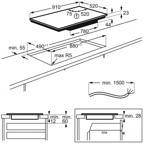 Электрическая варочная панель Electrolux EIV9467 (черный) 1