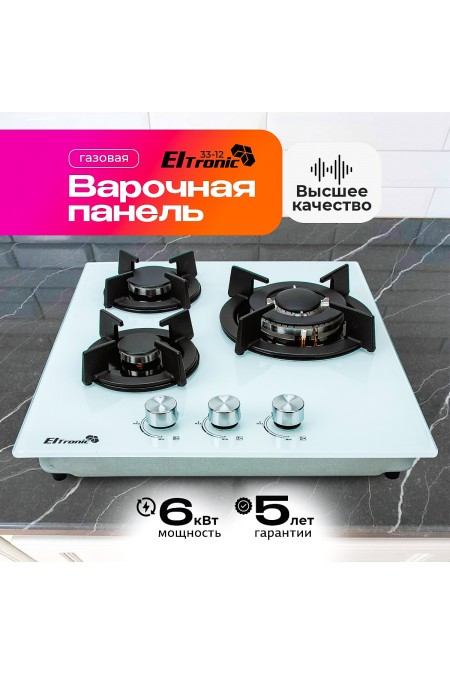 Электрическая варочная панель ELTRONIC (33-12) (белый) 