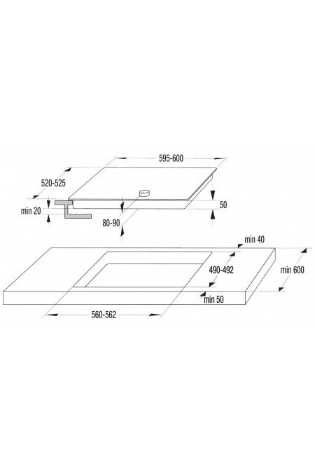 Электрическая варочная панель Gorenje EC 642 CLB (черный) 2