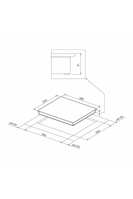 Электрическая варочная панель GRAUDE EK 60.0 C (черный) 6