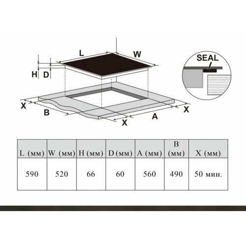 Электрическая варочная панель Haier HHX-Y64TFVB (черный) 3