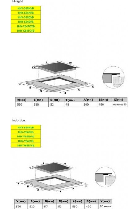 Электрическая варочная панель Haier HHY-Y64SFB (черный) 9