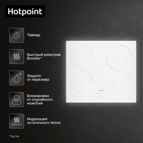 Электрическая варочная панель Hotpoint-Ariston HQ 1460S NE WH (белый) 4
