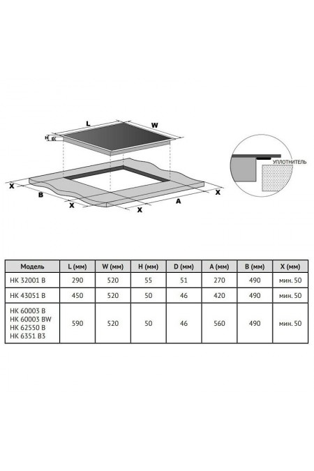 Электрическая варочная панель Korting HK 60003 B (черный) 5
