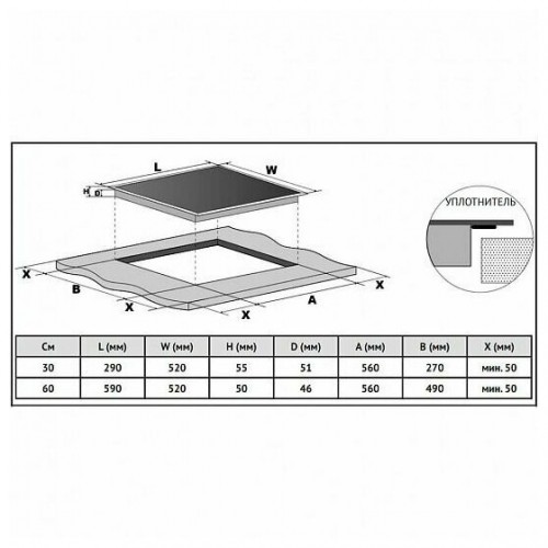 Электрическая варочная панель Korting HK 62550 B (черный) 2