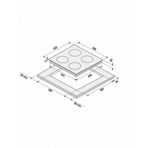 Электрическая варочная панель Krona ZAUBER 60 BL TK (черный) 2