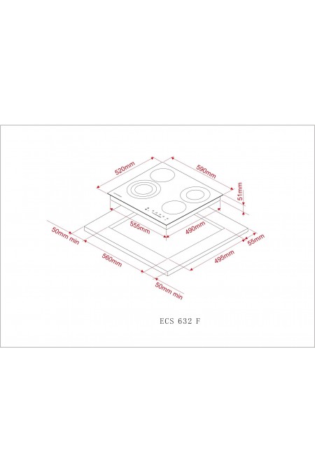 Электрическая варочная панель Kuppersberg ECS 632 F (черный) 5