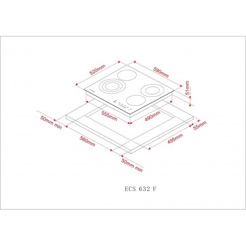 Электрическая варочная панель Kuppersberg ECS 632 F (черный) 5