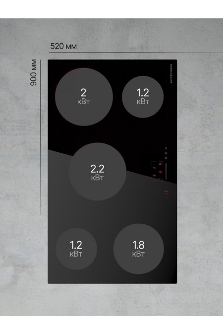 Электрическая варочная панель Kuppersberg ECS 902 (черный) 5