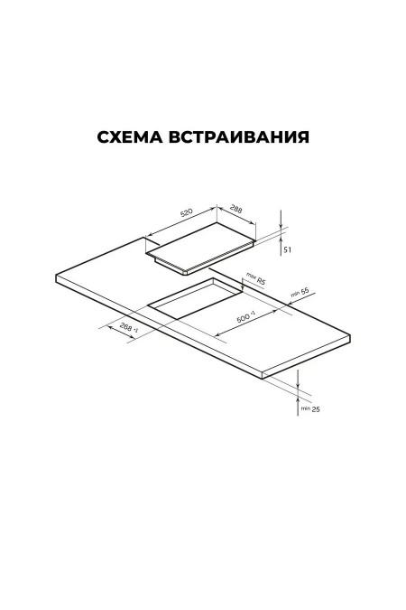 Электрическая варочная панель LEX EVH 320M BL (черный) 1