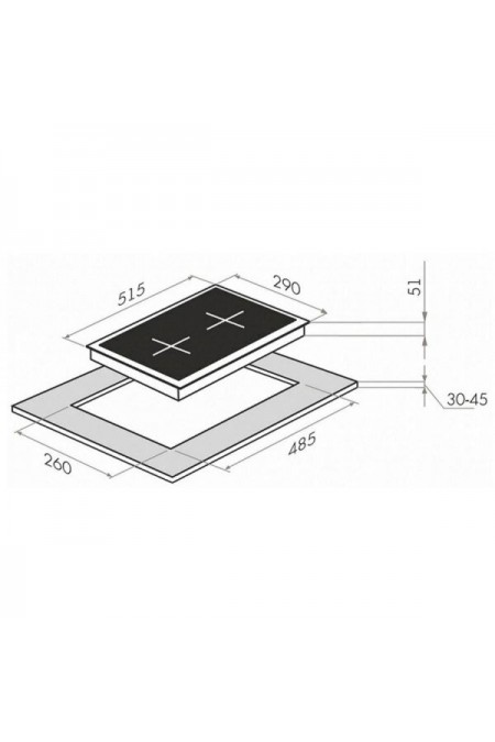 Электрическая варочная панель MAUNFELD EEHE 32.4W (белый) 1