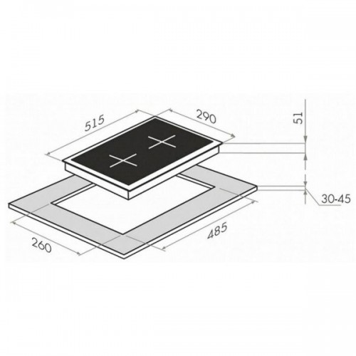 Электрическая варочная панель MAUNFELD EEHE 32.4W (белый) 1