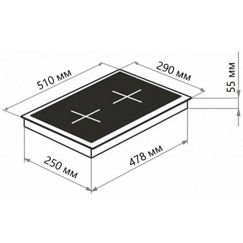 Электрическая варочная панель MAUNFELD EEHE.32VCSB (черный) 9